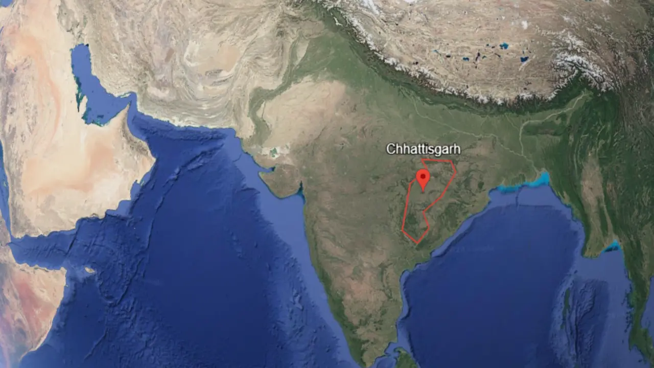 Chhattisgarh in red circle, What is Chhattisgarh