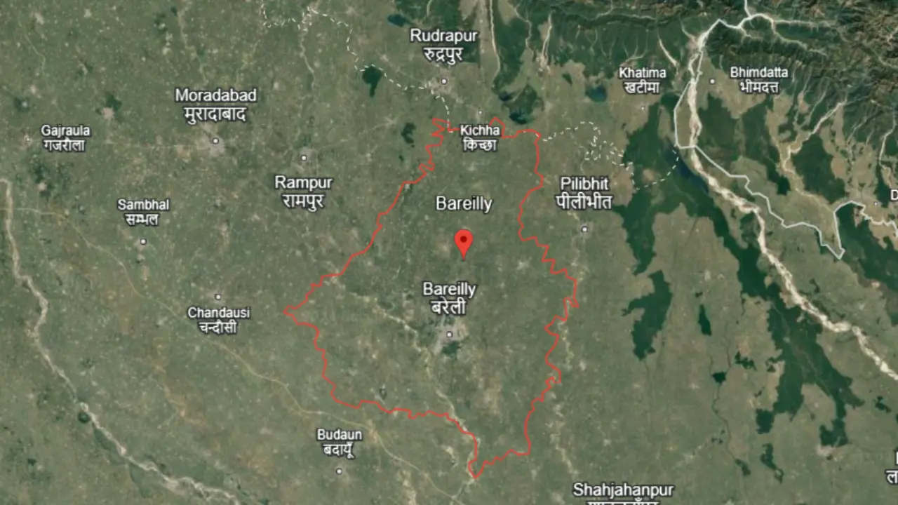 Bareilly in red circle area, What is Bareilly